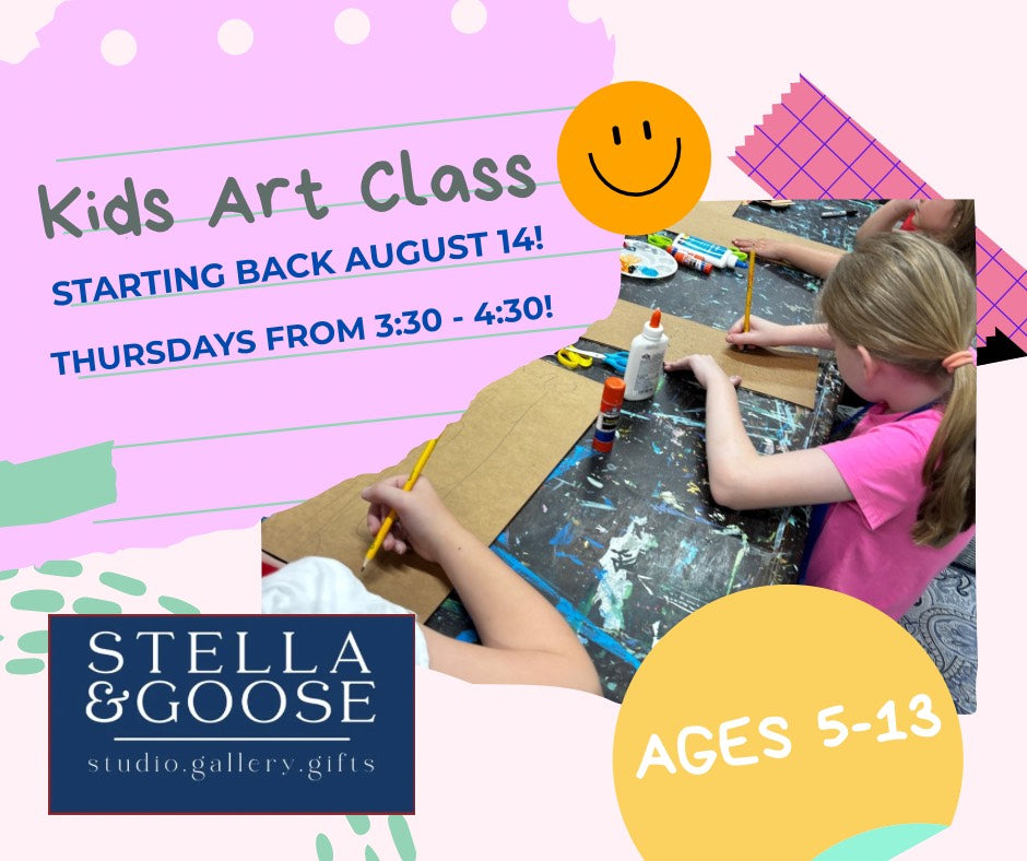August After School Kids Art Class 2025