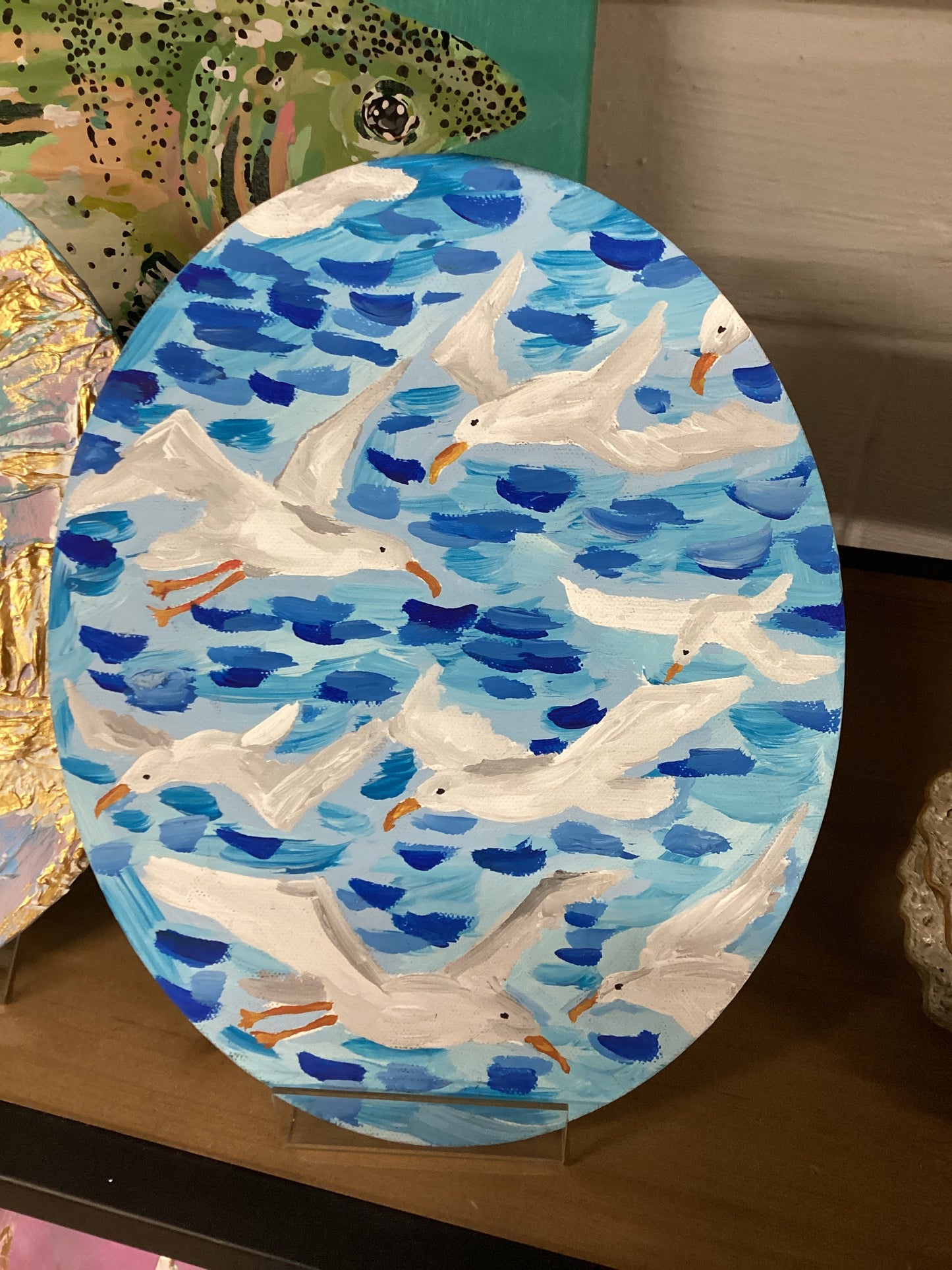 Seagull oval ArtByGrayce