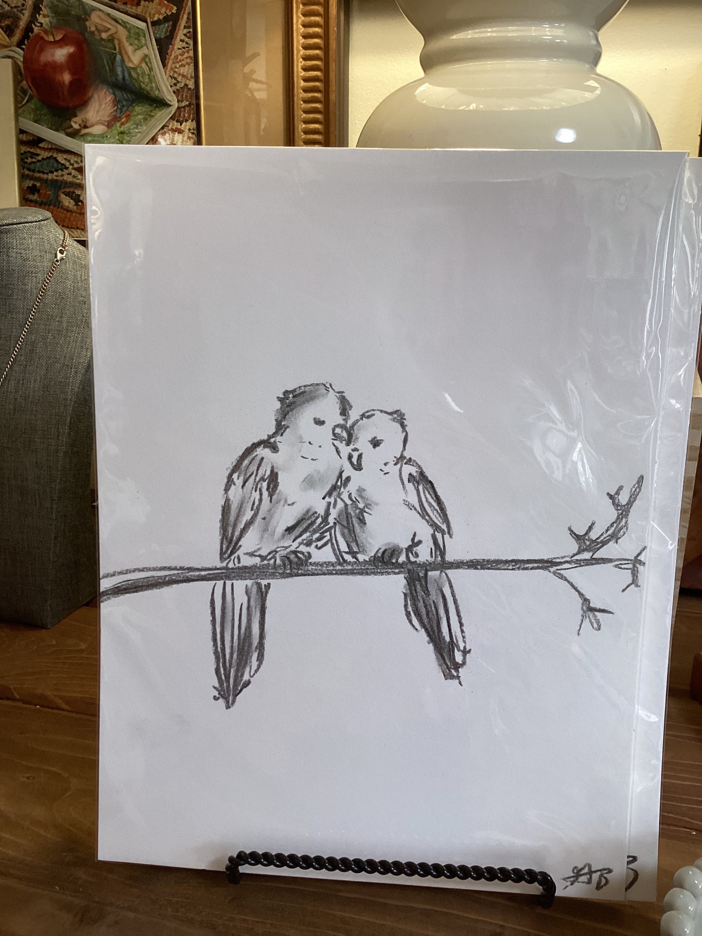 Charcoal Bristol paper ArtByGrayce