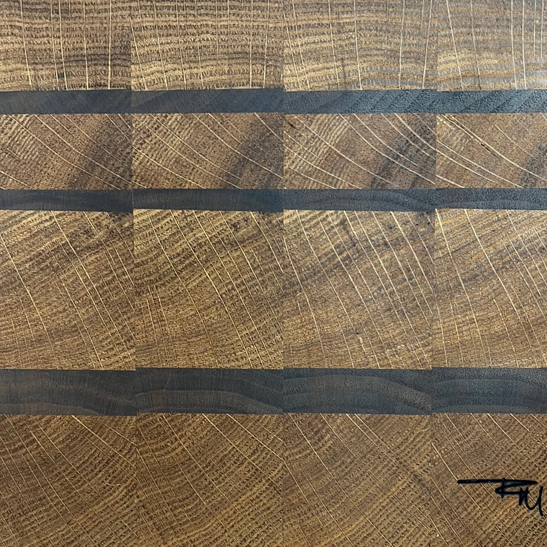 Vintage Oak and Walnut Charcuterie Board by Rick Morse