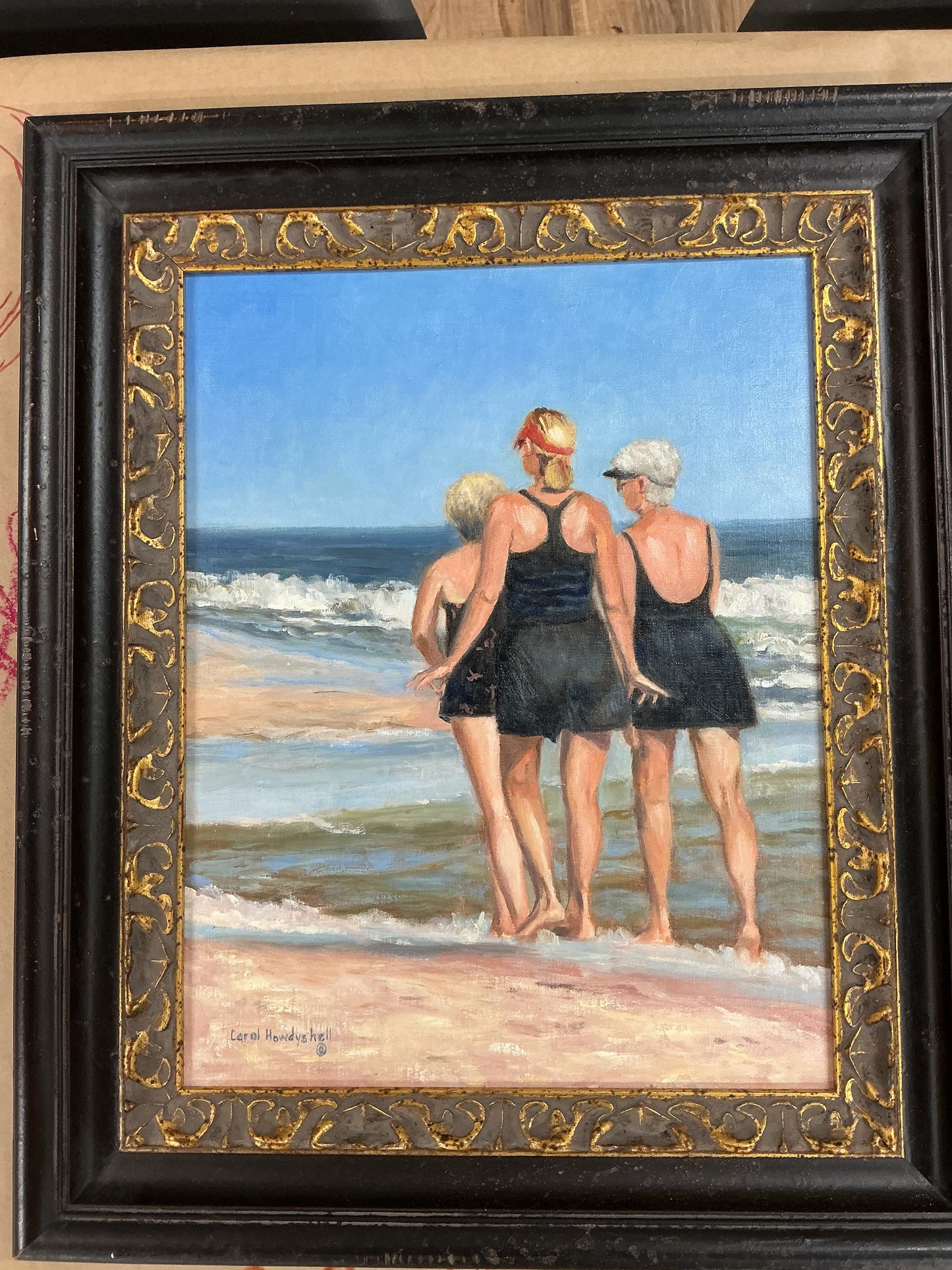 Carol Howdyshell: Beach Walk with Friends