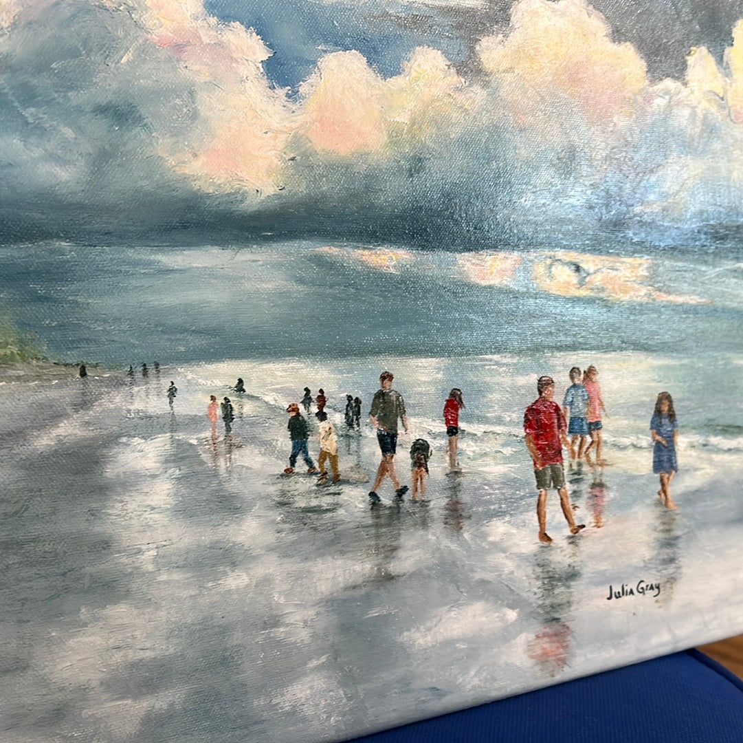 Cloudy Day at the Beach by Julia Gray