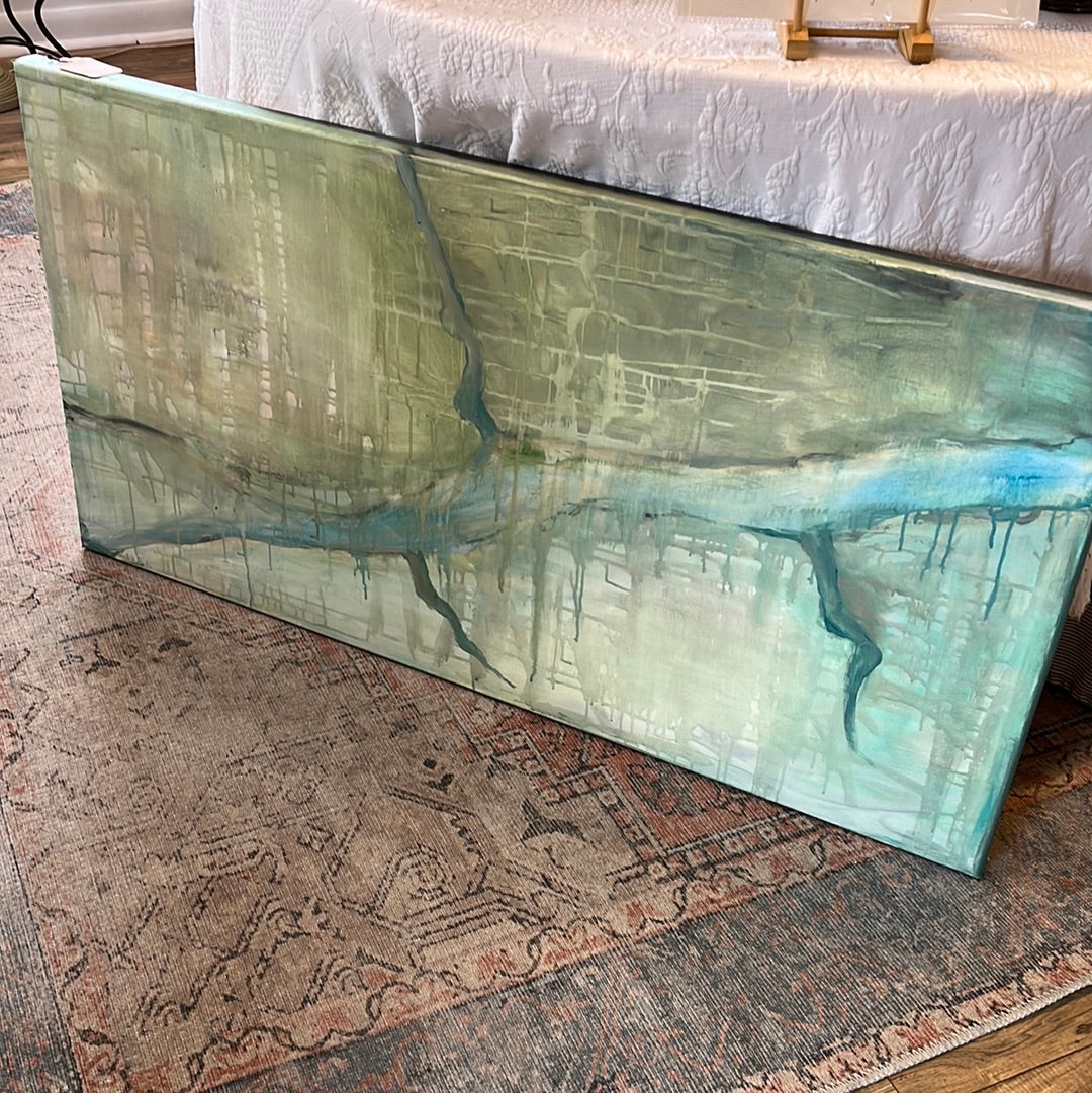Shoal Creek Map Abstract by Lisa Wallace
