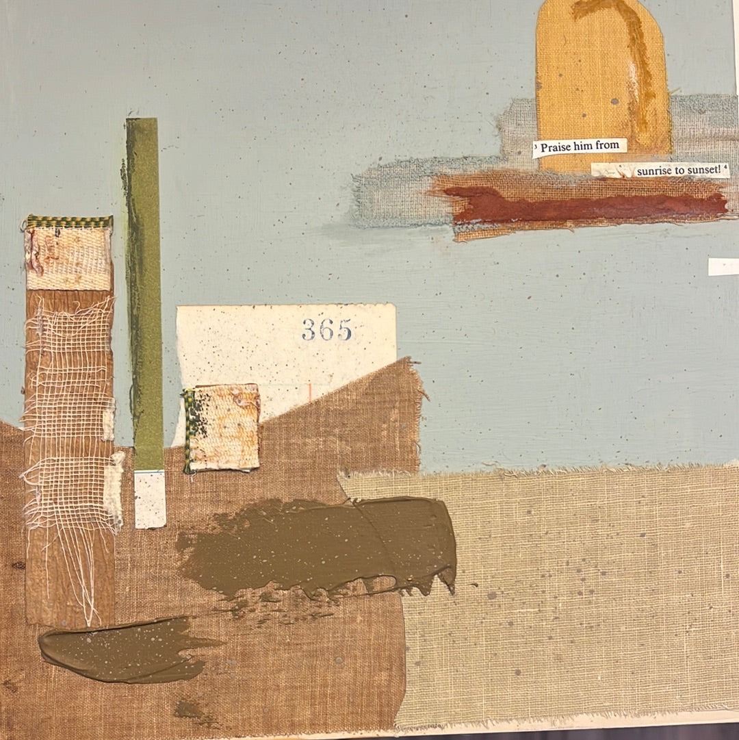 Abstract on Wooden Artist Box by Amy Black