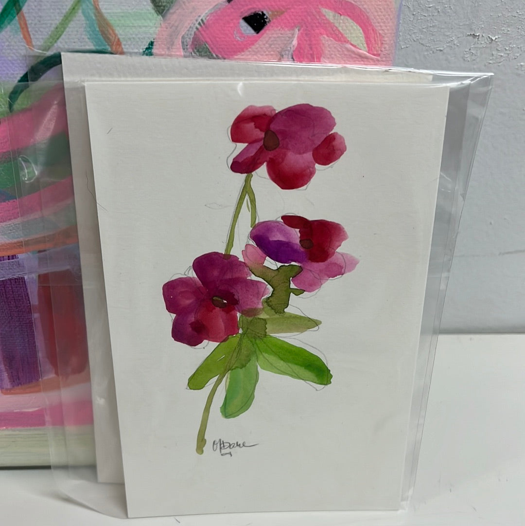 Unframed Watercolor Florals by Monica Dahl