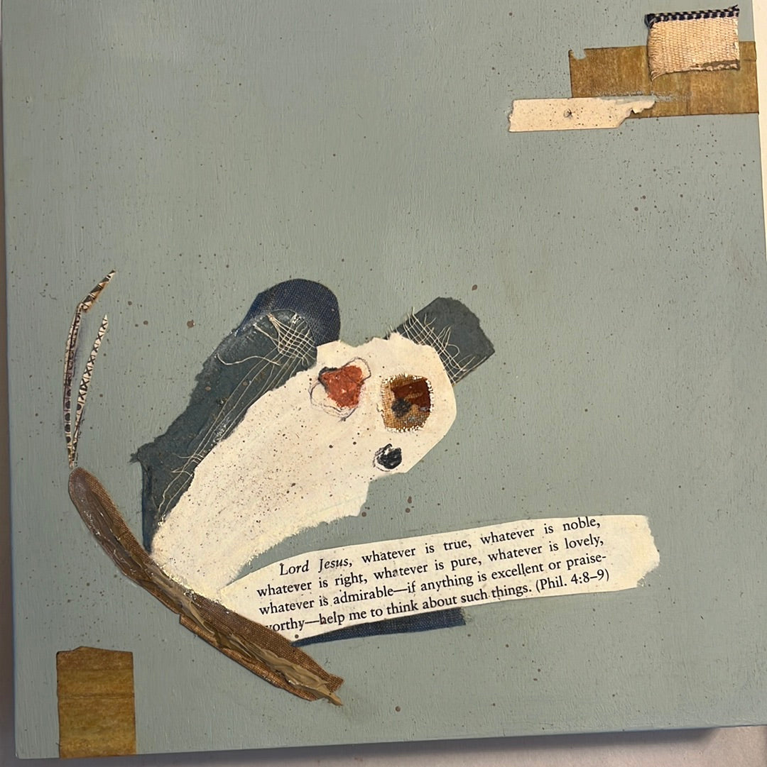 Abstract on Wooden Artist Box by Amy Black