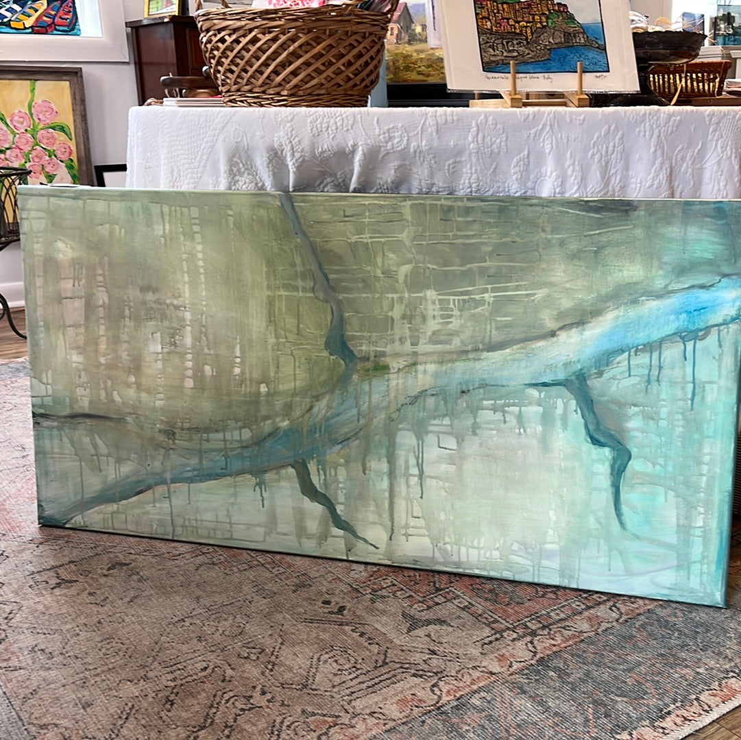 Shoal Creek Map Abstract by Lisa Wallace