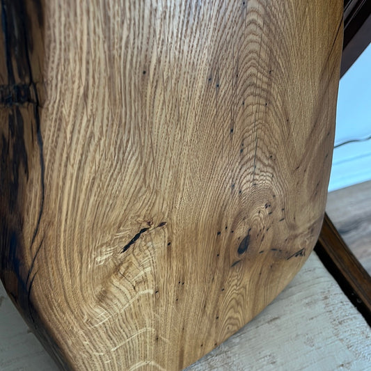 Medium Live-edge Reclaimed Oak Charcuterie Board by Rick Morse