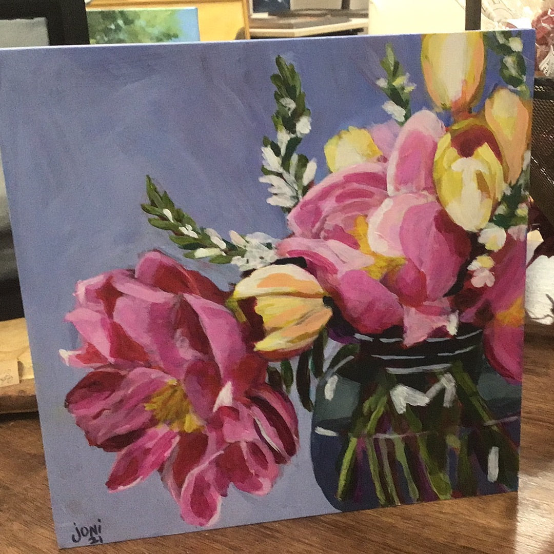 Pink Flowers by Joni