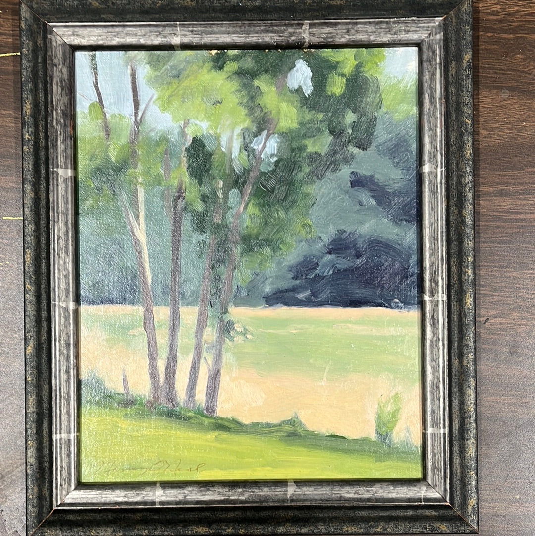Four Young Trees from Hayfield by Nancy O’Neal