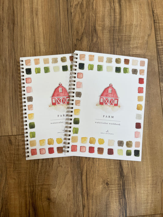 Emily Lex Farm Watercolor Workbook