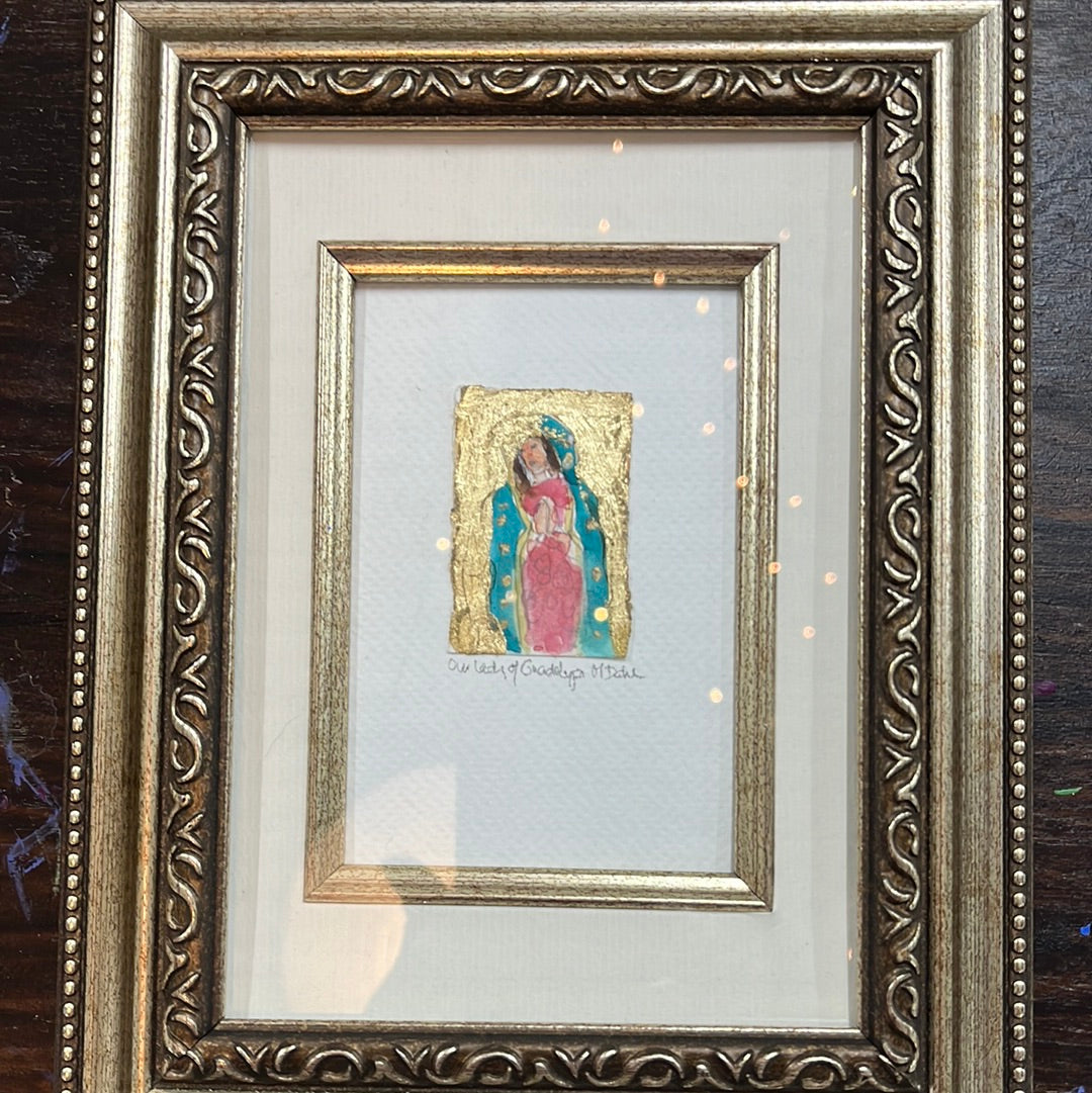Our Lady of Guadeloupe (watercolor) by Monica Dahl