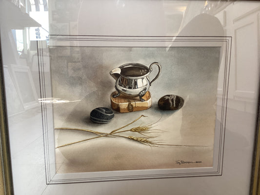 Tin and rock watercolor Tim stevenson