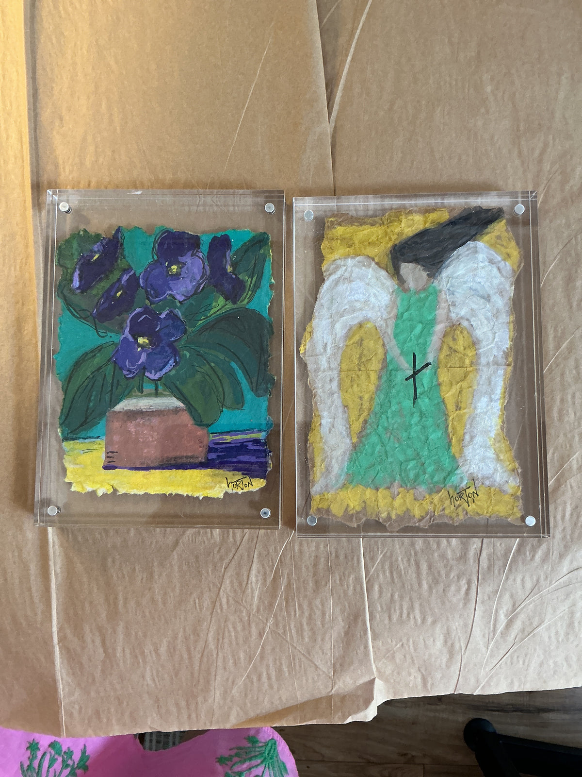 Acrylic framed angel 5 x 7