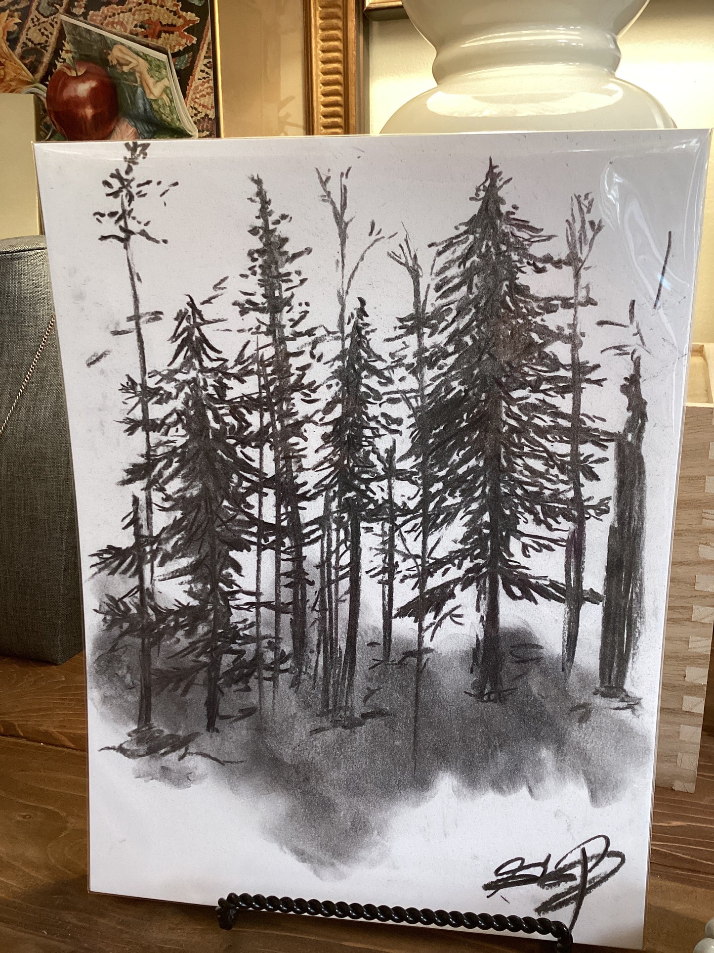 Charcoal Bristol paper ArtByGrayce