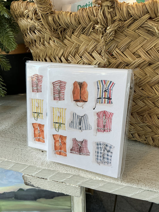 Emily Lex - Boat Coats Notecards