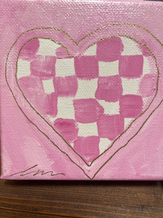 Checkerboard Hearts ❤️ by Lisa Wallace