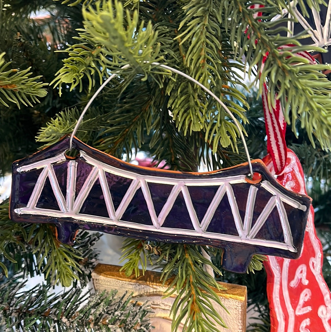The Bridge Ornament by Rebecca Hudson