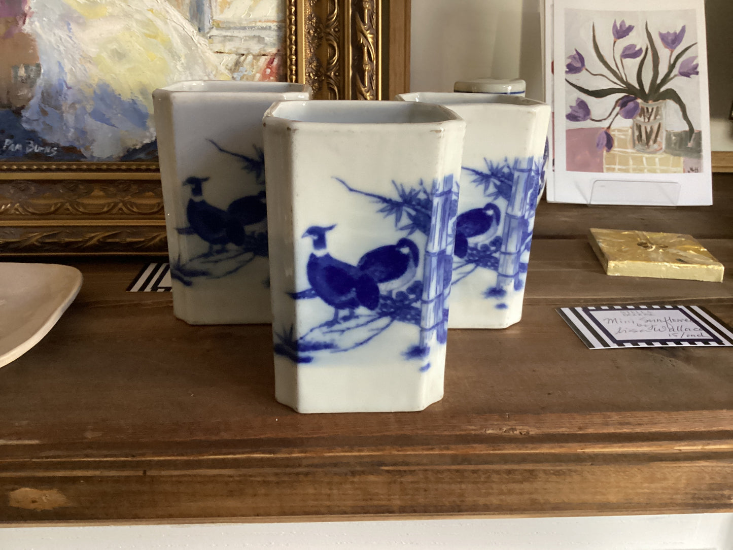 Square porcelain vase