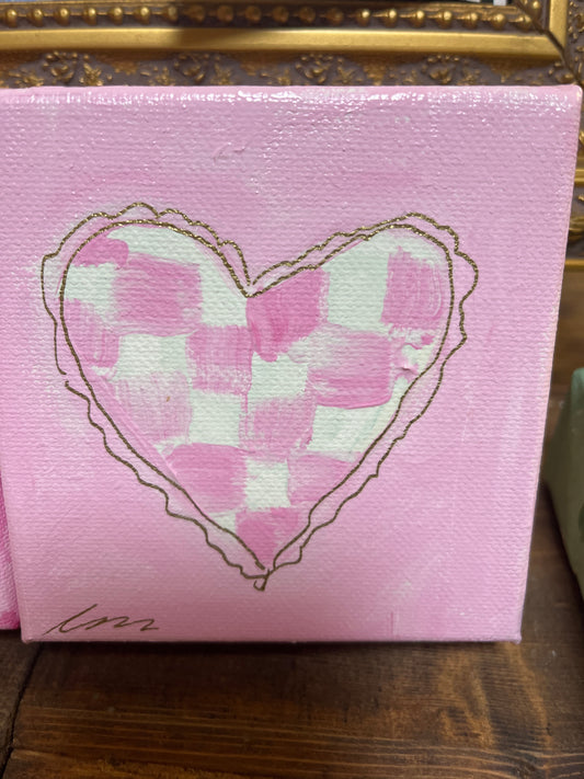 Checkerboard Hearts ❤️ by Lisa Wallace