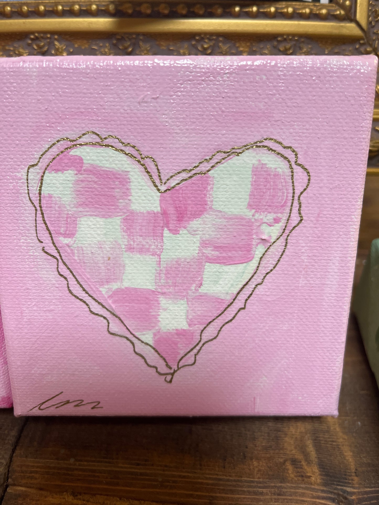 Checkerboard Hearts ❤️ by Lisa Wallace