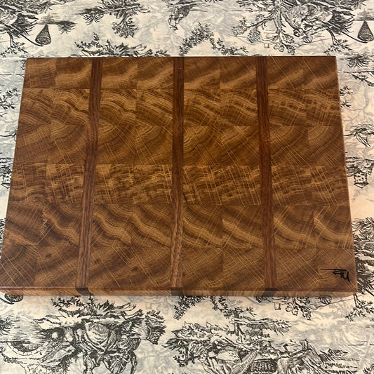 Vintage Oak and Walnut Charcuterie Board by Rick Morse