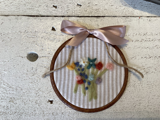 Assorted Flower Bouquet Embroidery ArtByGrayce