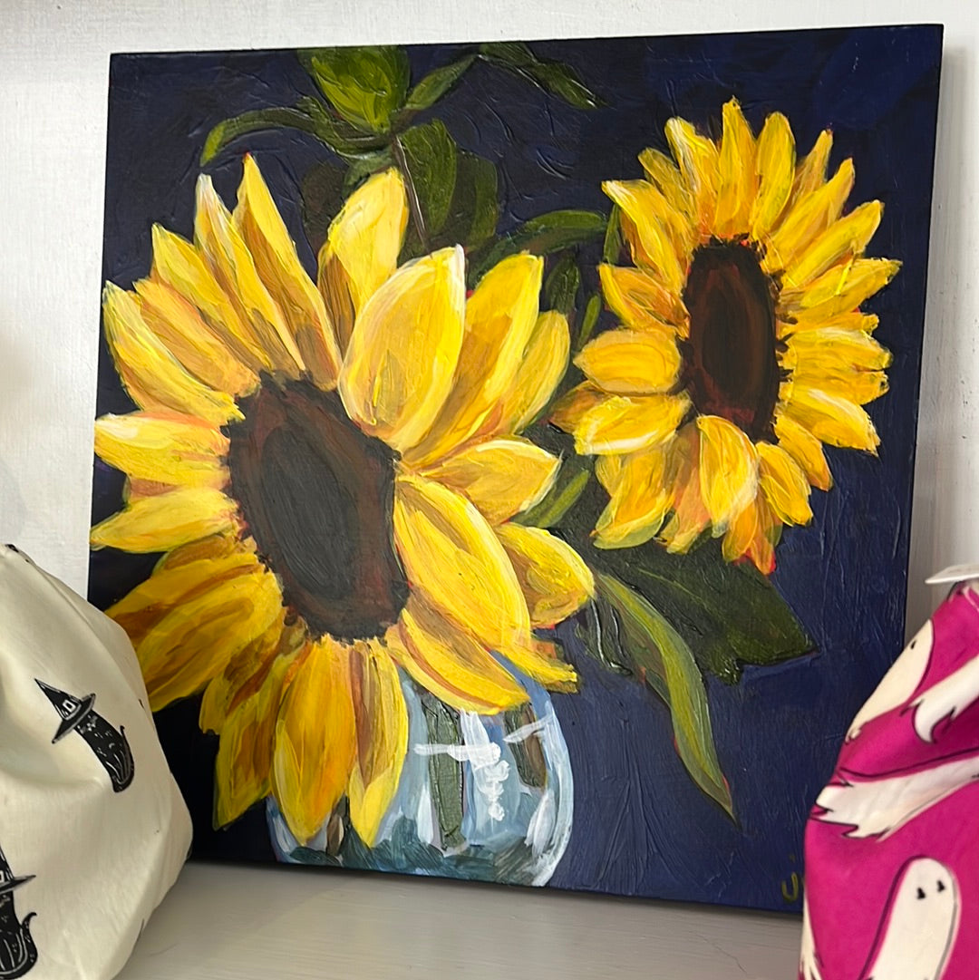 Two Sunflowers by Joni Willingham