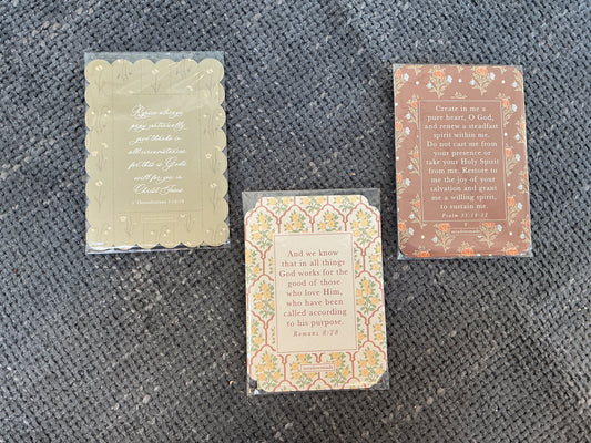 Audrey Meadows Made Scripture Memory Card Set