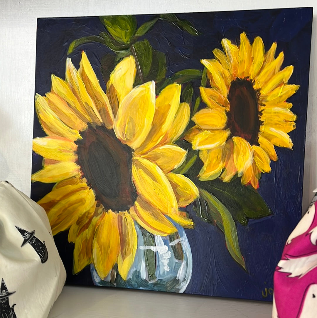 Two Sunflowers by Joni Willingham