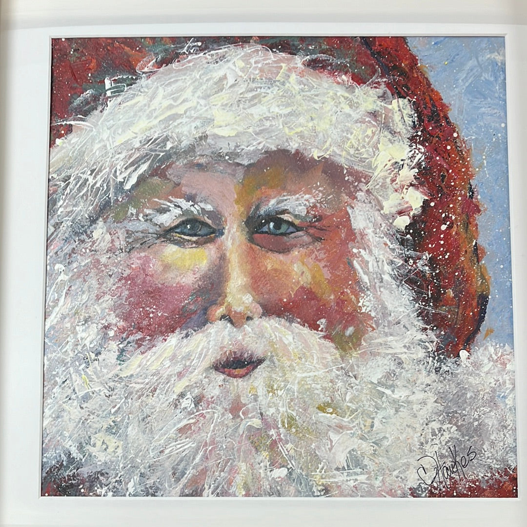 Santa Face by Cindy Hawkes