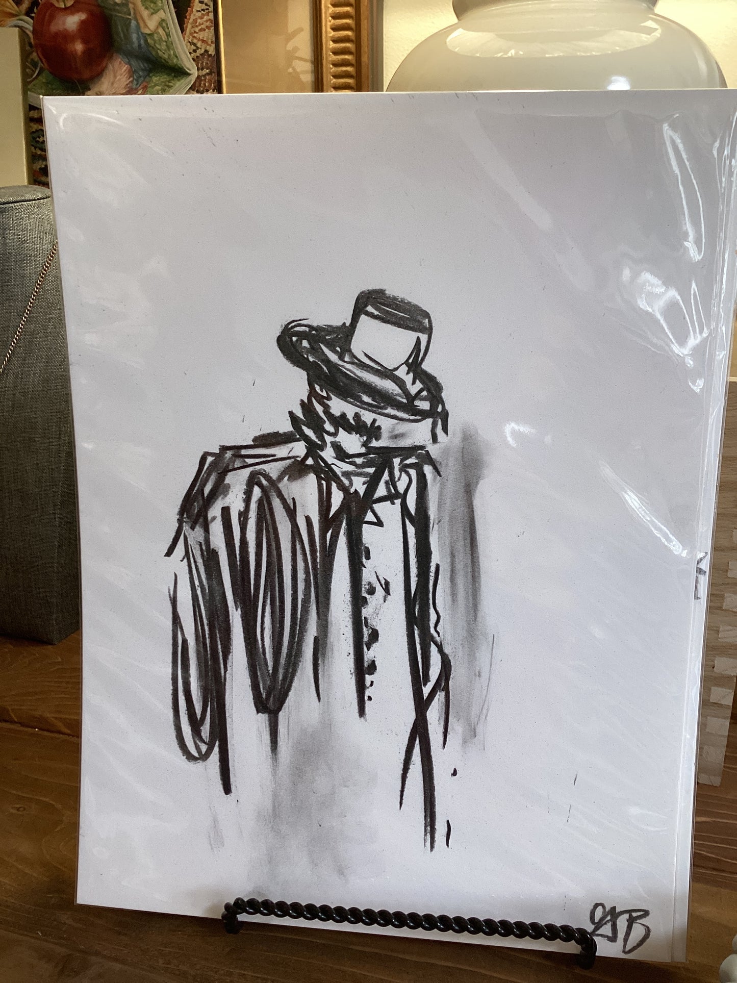 Charcoal Bristol paper ArtByGrayce