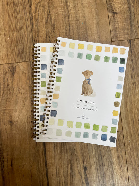 Emily Lex Animals Watercolor Workbook