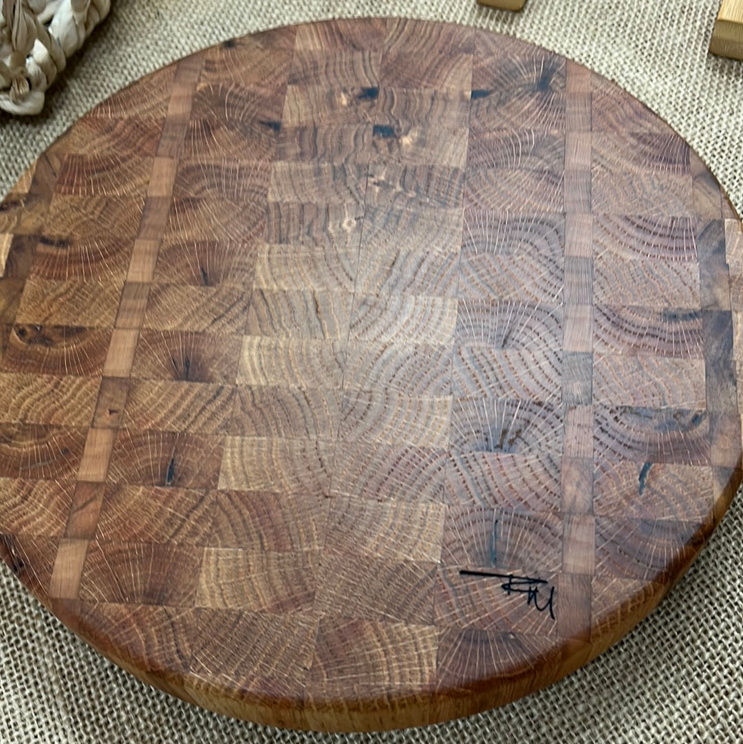 Oak,Cherry Round Bar Board by Rick