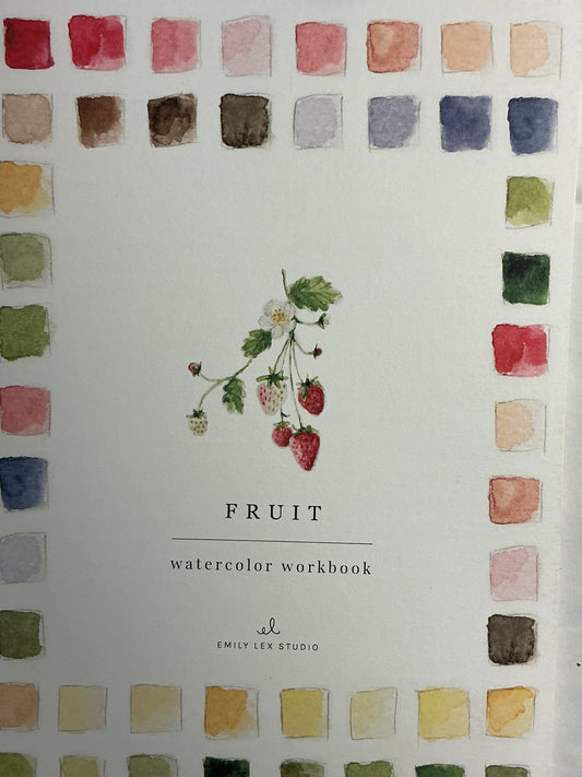 Emily Lex Fruit Watercolor Workbook