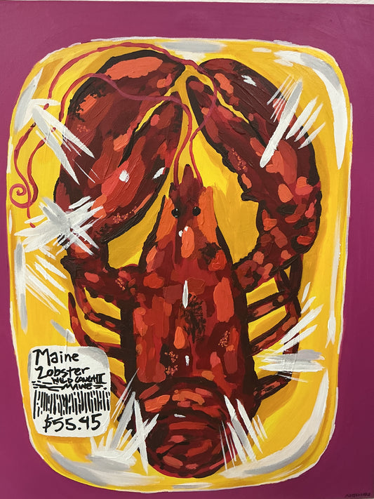 ArtByGrayce “Maine Lobster” Magenta