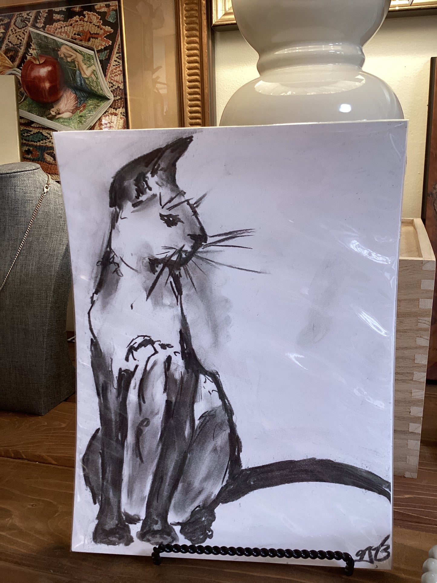 Charcoal Bristol paper ArtByGrayce