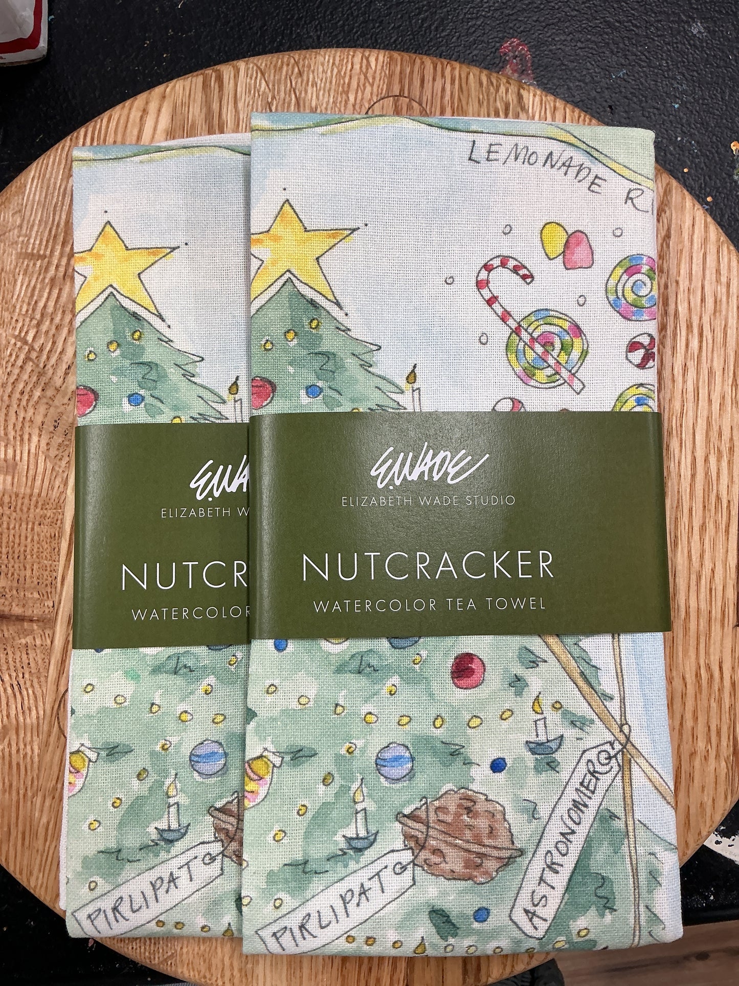 Nutcracker - Watercolor Tea Towel