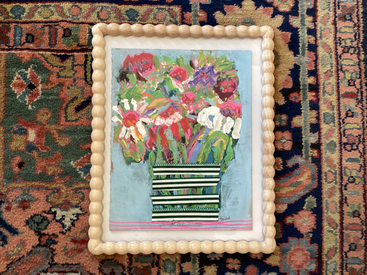 Collage Flowers I by Dinah Rhodes