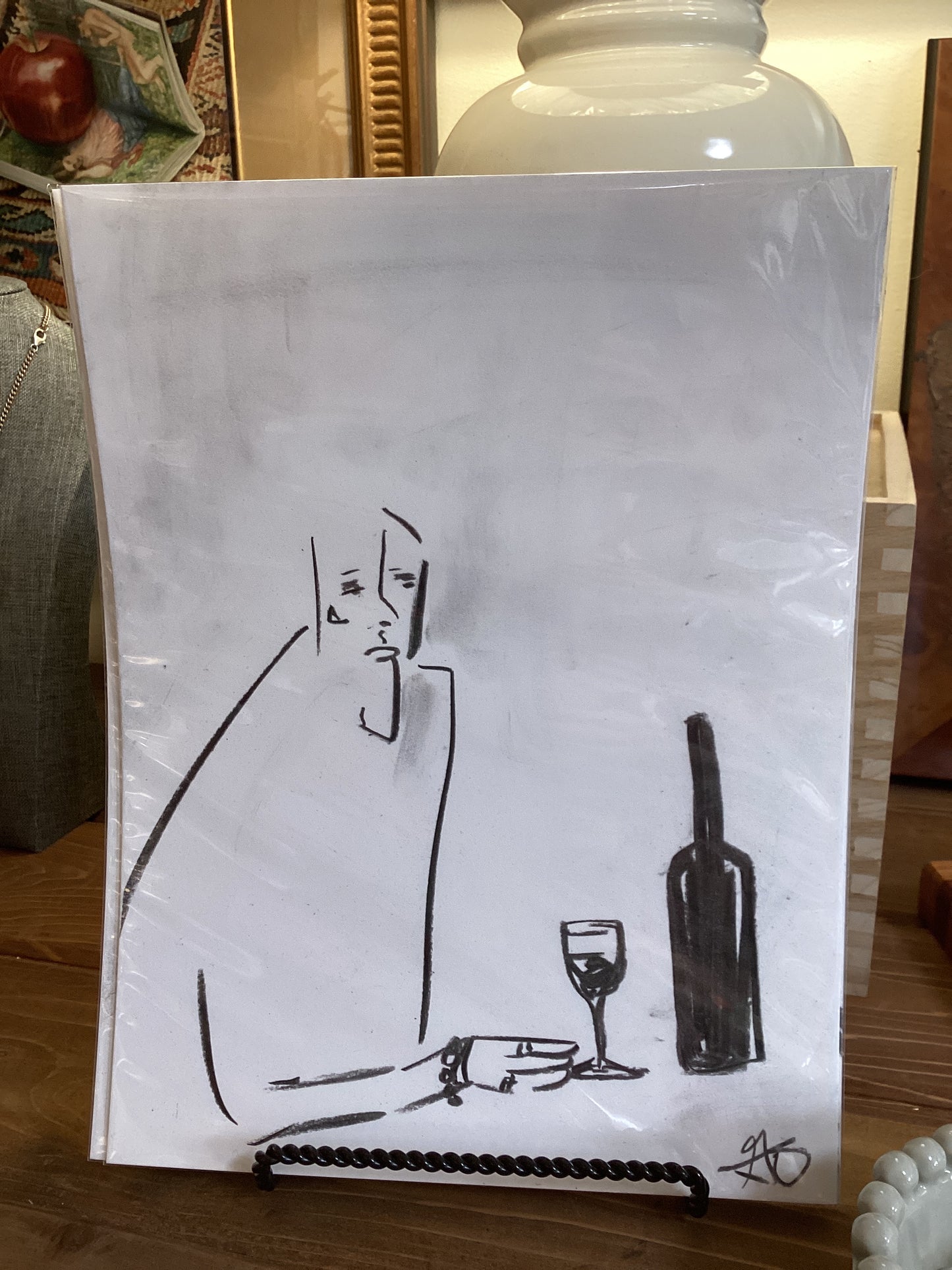 Charcoal Bristol paper ArtByGrayce