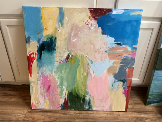 Acrylic & Oil on Canvas by Lisa Wallace