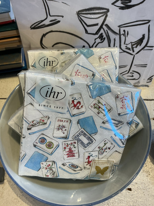 Mahjong cocktail napkins