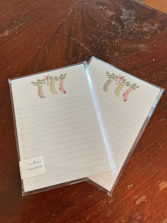 Emily Lex - Christmas Checklist Notepad
