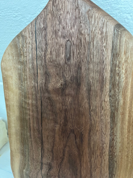 Walnut Charcuterie Board with Handle by Rick Morse