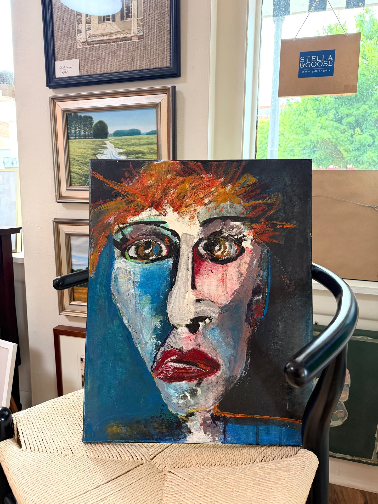 “Faces #2 My own worst critic”, Painting by Jayne Jackson