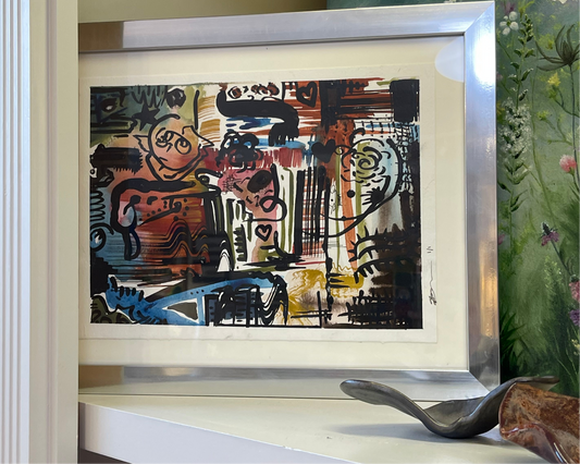 Framed Abstract Watercolor ArtByGrayce
