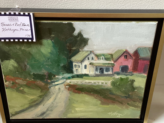 House & Red Barn by Kathryn Price