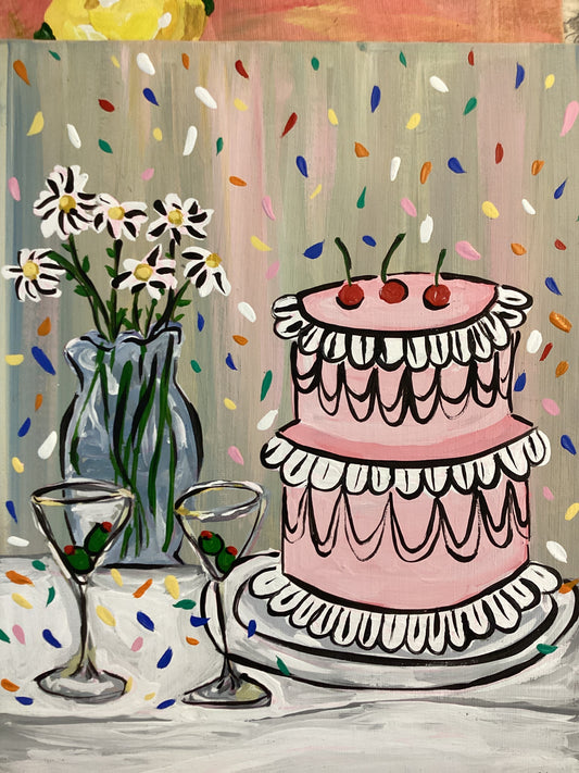 Birthday cake & candles ArtByGrayce