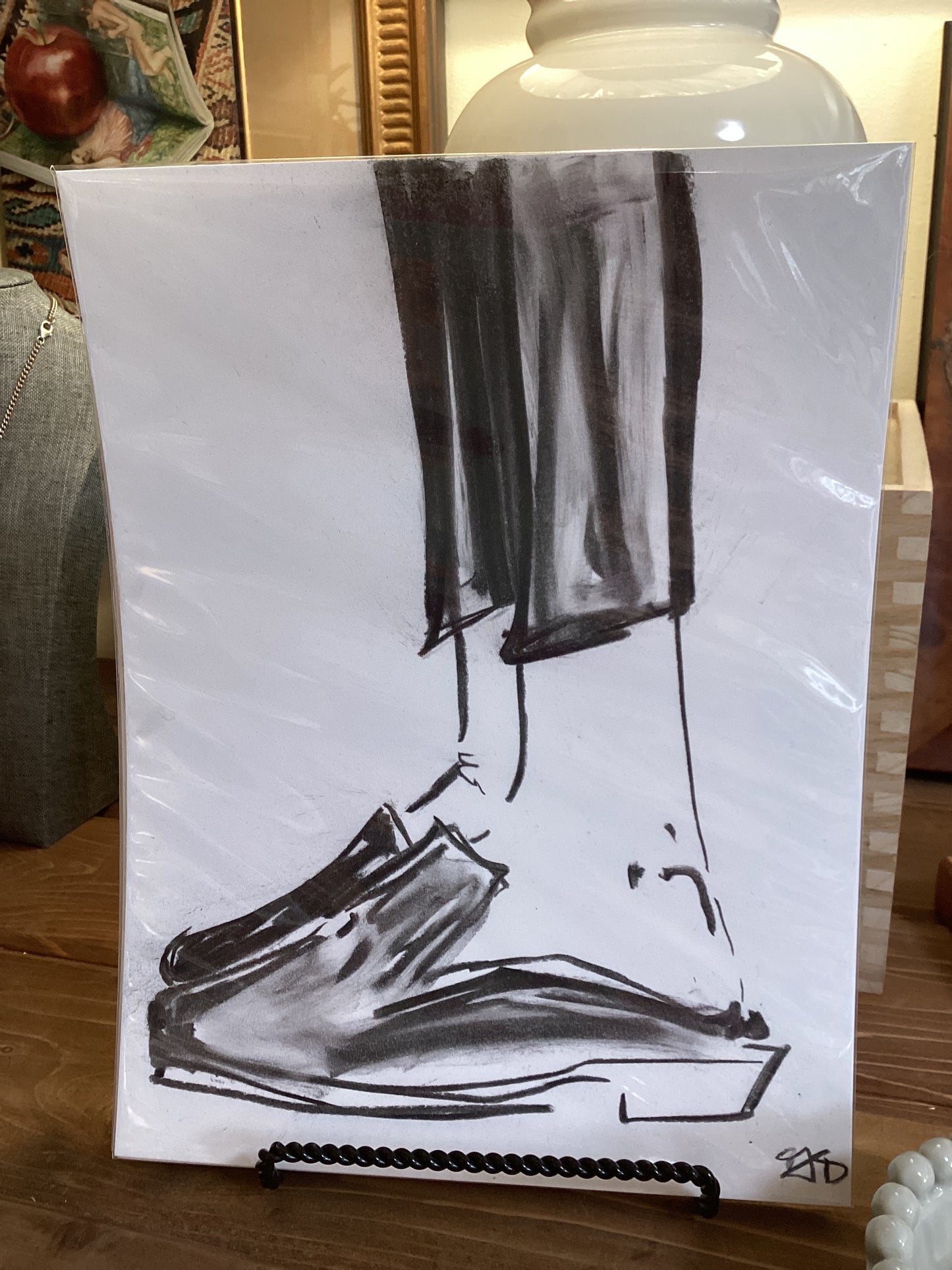 Charcoal Bristol paper ArtByGrayce