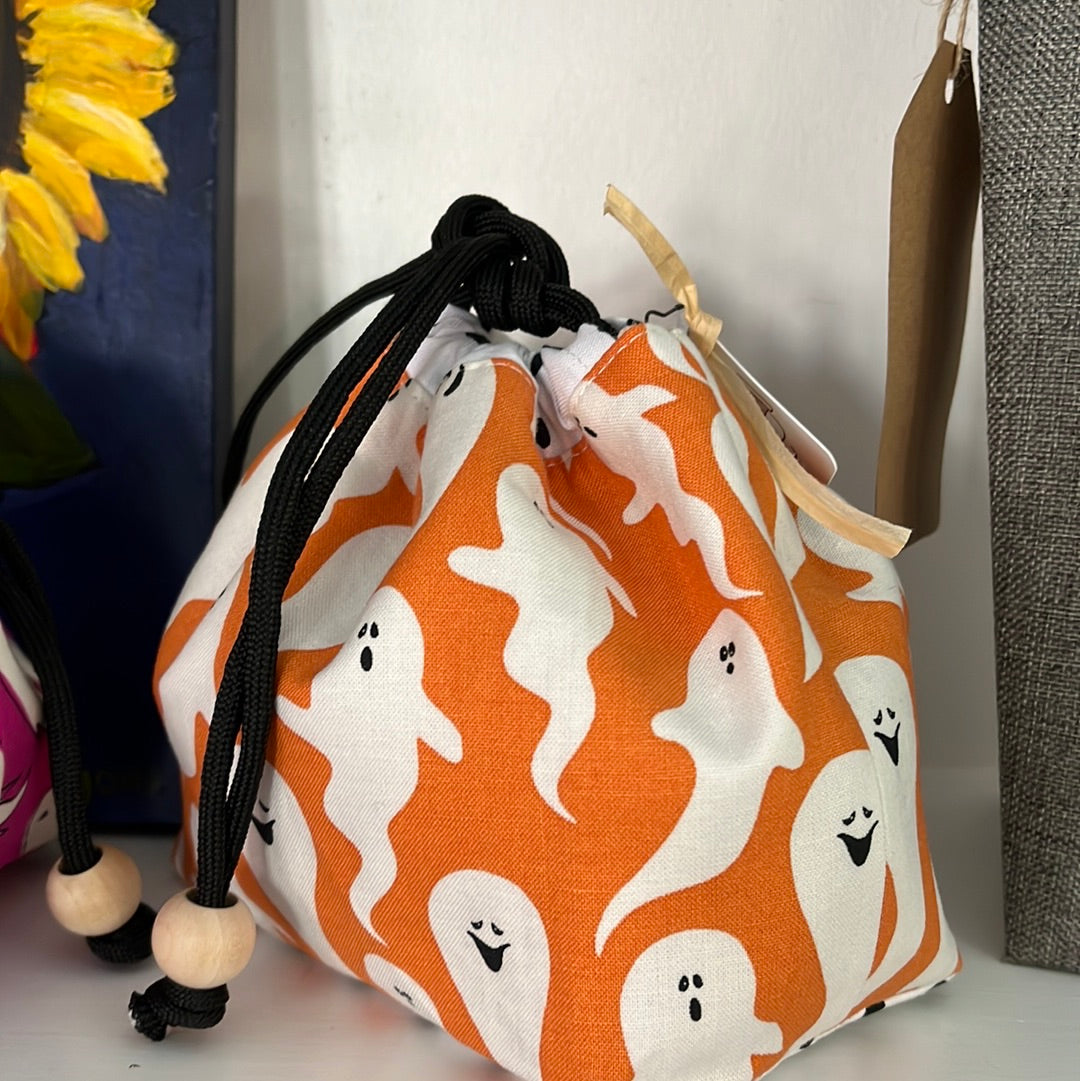 Halloween Drawstring Pouch by Alyson Ray